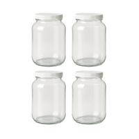 4 Pack Gallon Glass Jar & Lid - 3.8 L image