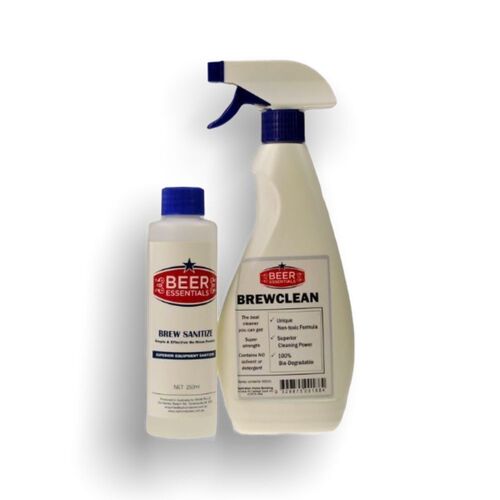 Clean & Sanitise Pack (Brewclean 500ml & Brew Sanitizer 250ml)