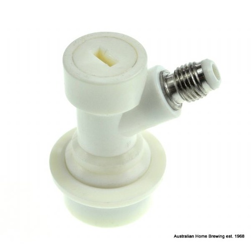 Disconnect Gas threaded white (for keg charger)