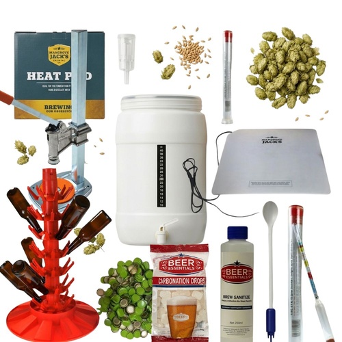 AHB Black Label Starter Beer Making Kit -all your brewing bases covered !