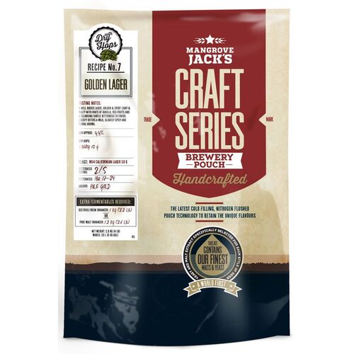 Mangrove Jack's Craft Series Golden Lager with dry hops 2.2kg