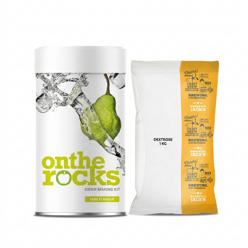 On The Rocks Cider Pear +1kg Dextrose