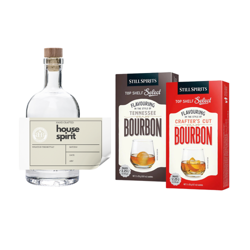 Classic Bourbon Gift Pack  - Classic Tennessee- Crafter's Cut + 6 Pack of Bottles & Labels