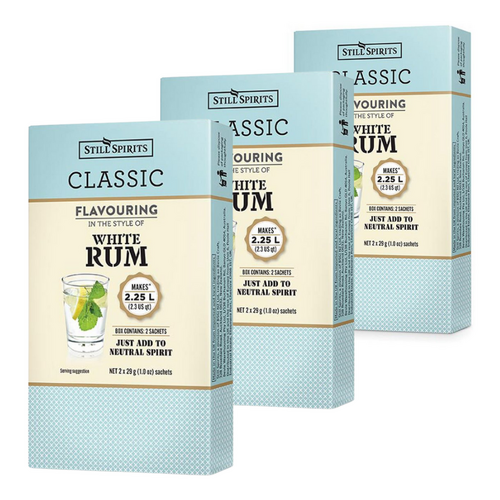  3x Still Spirits Classic White Rum - Top Shelf Select