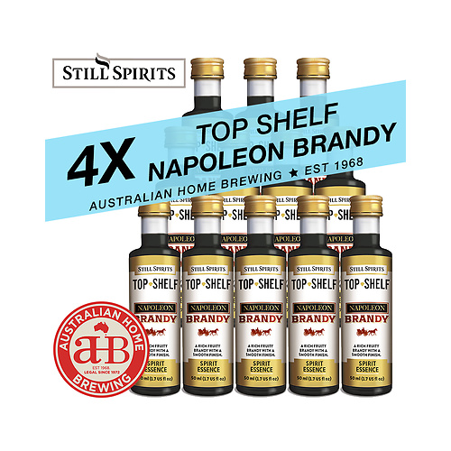 4x Still Spirits Top Shelf Napoleon Brandy homebrew spirit essence distilling