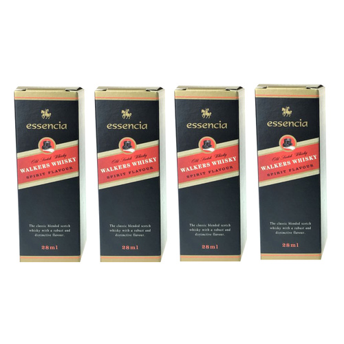 4 Pack Essencia Walkers Whisky