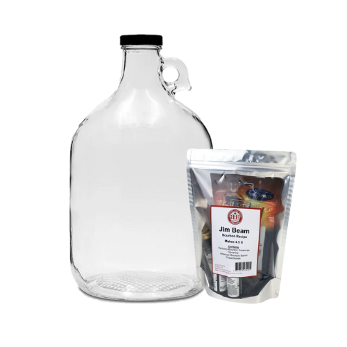 Jim Beam Recipe Kit plus 5lt Glass Bottle with screw Cap