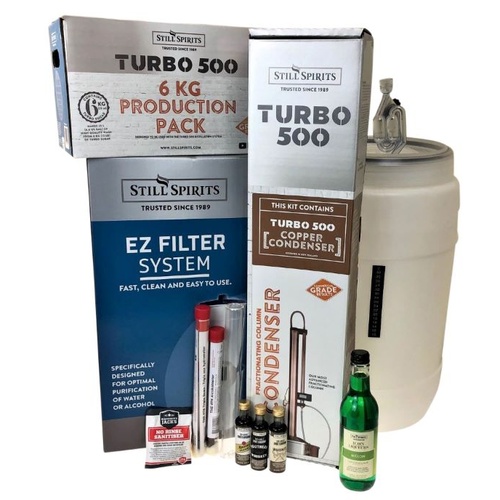 Turbo 500 Still System Stainless Steel with Screw Top Fermenter