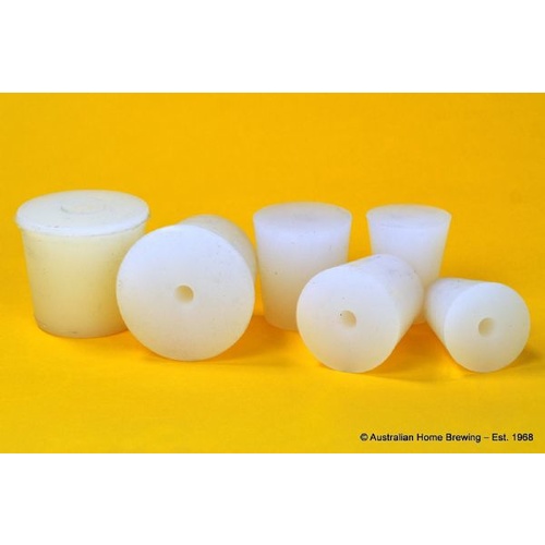 Silicone bung 25-38mm + hole