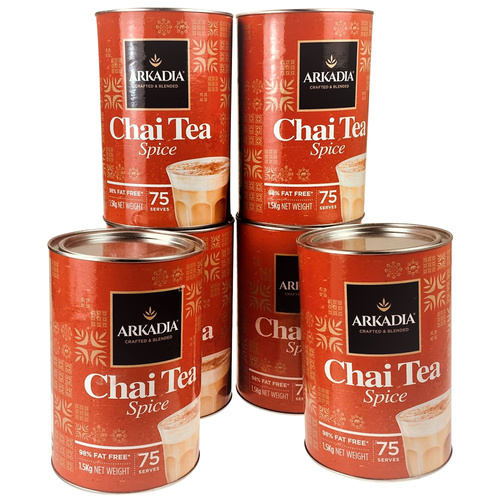 6 Pack Arkadia Chai Spice Tea 1.5kg