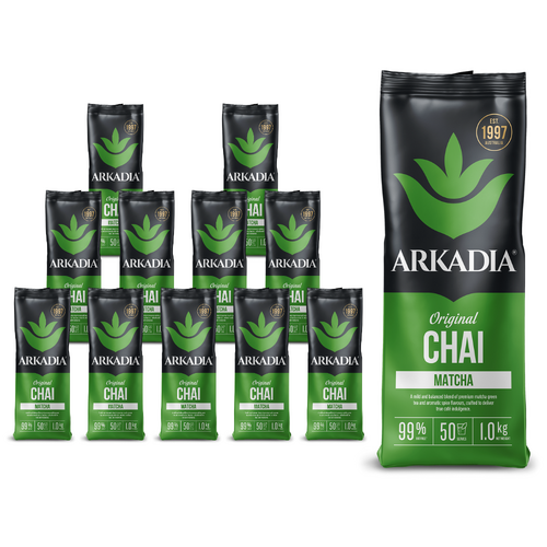 12 PACK Arkadia Matcha Green Tea 1 KG