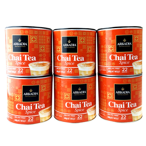 Arkadia Chai Spice Tea 440g x6
