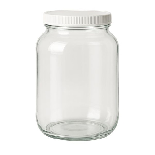 Gallon Glass Jar & Lid - 3.8 L