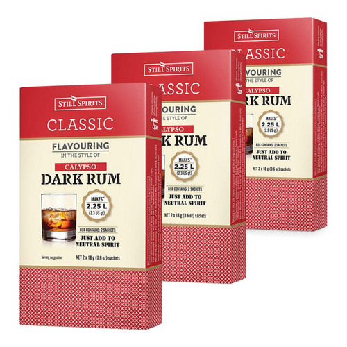  3x Still Spirits Classic Calypso Dark Rum