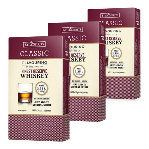 3x Still Spirits Classic Finest Reserve Whiskey / Scotch 