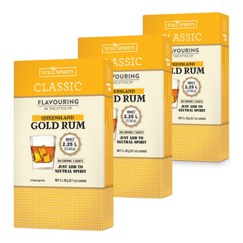 3x Still Spirits Classic Queensland Gold Rum - Top Shelf Select