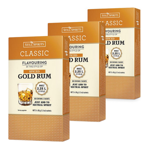 3x Still Spirits Classic Spiced Gold Rum