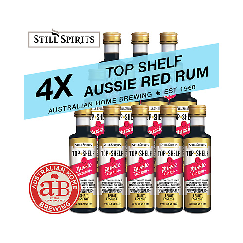 4 Pack Still Spirits Top Shelf Aussie Red Rum