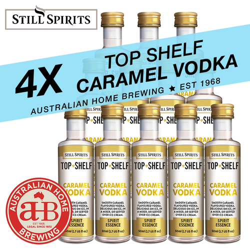 4 Pack Still Spirits Top Shelf Caramel Vodka