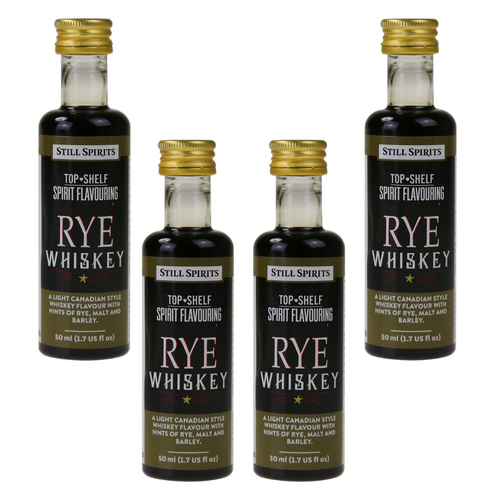 4 pack Still Spirits Top Shelf Rye Whiskey 