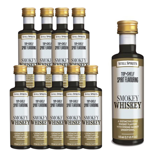 10 x Still Spirits Top Shelf Smokey Malt Whiskey Essence