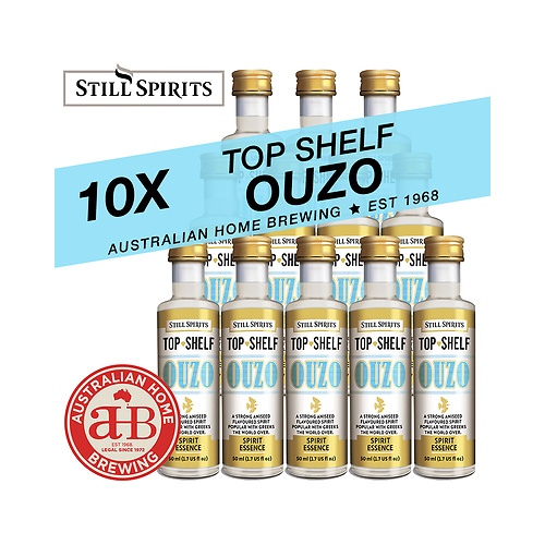 10 x Still Spirits Top Shelf Ouzo