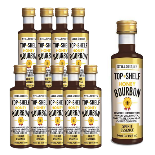 10 x Still Spirits Top Shelf Honey Bourbon