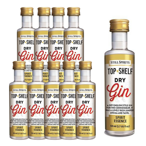 10 x Still Spirits Top Shelf Dry English Gin Essence