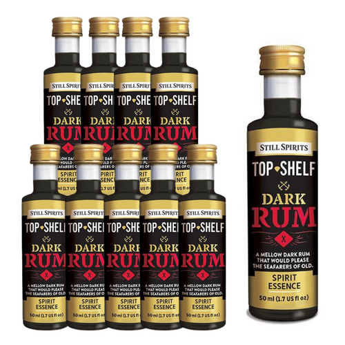 10 x Still Spirits Top Shelf Dark Rum