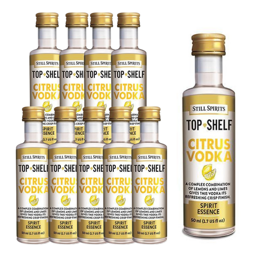 10 x Still Spirits Top Shelf Citrus Vodka Essence