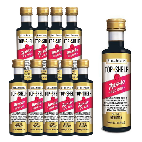 10 x Still Spirits Top Shelf Aussie Red Rum Essence