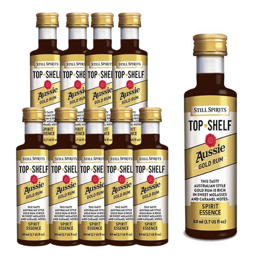 10x Still Spirits Top Shelf Aussie Gold Rum