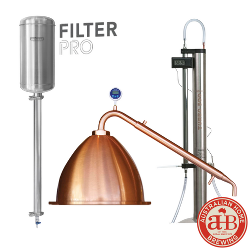 ULTIMATE TURBO 500 STAINLESS STEEL, ALEMBIC POT STILL & FILTER PRO SYSTEM 