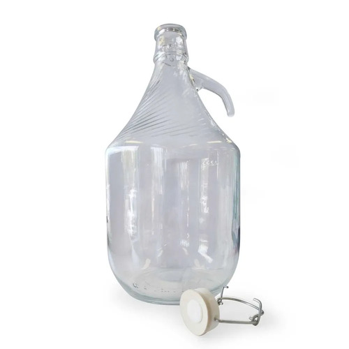 Glass Bottle Demijohn 5lt with Handle & Clip Top Lid