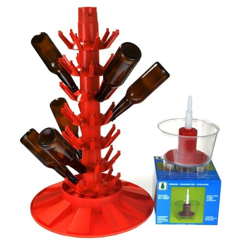Tree Rinser Combo Pack - Bottle Draining Tree & Bottle Rinser 