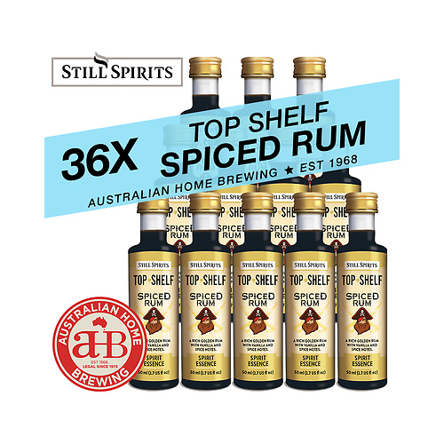 36 Pack Still Spirits Top Shelf Spiced Rum Essence home brew spirit