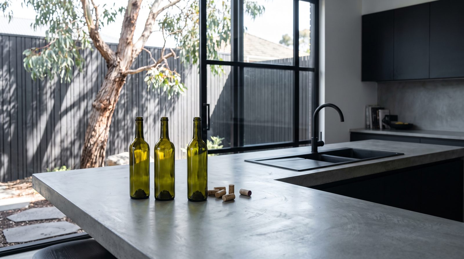 Wine bottling category banner