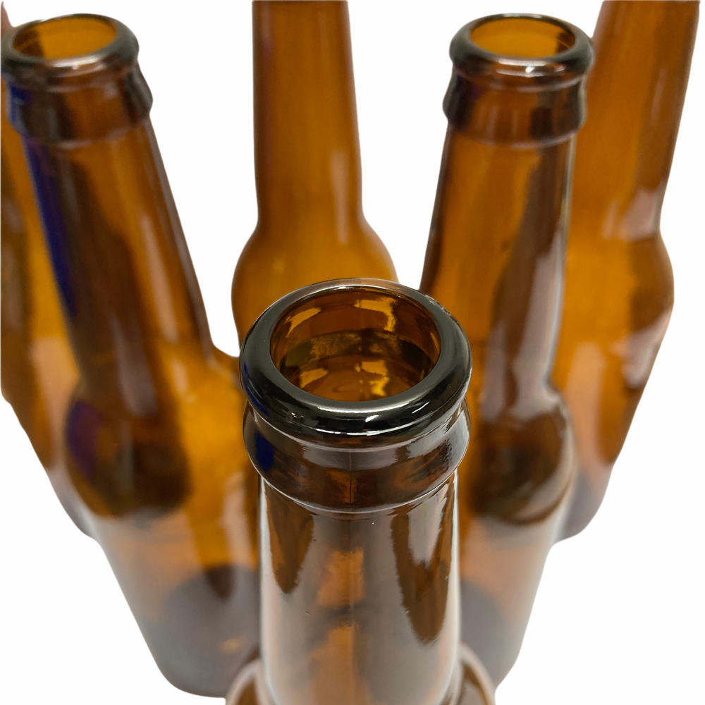 Bottle 330ml amber pry-off glass x 20