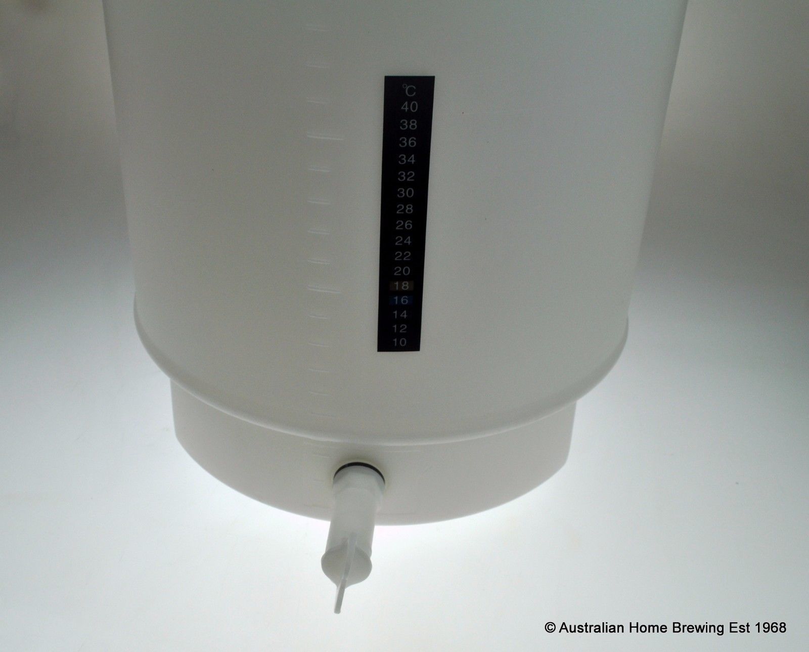 Fermenter 25L Drum & airlock, tap & thermometer