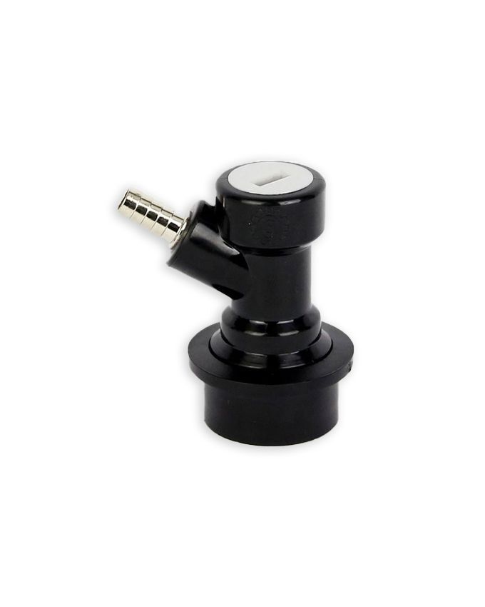 Disconnect BLACK (PL barbed) for beer hose — keg and dispensing equipment for homebrew