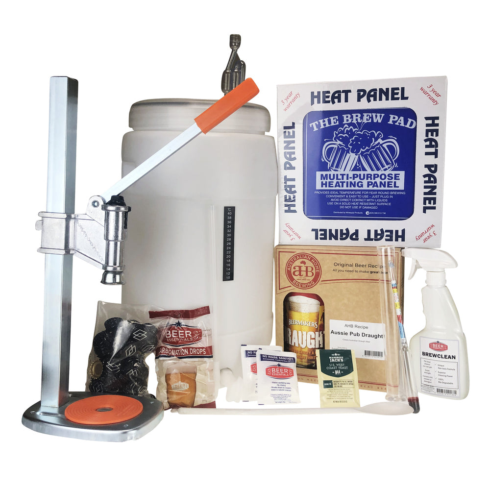 AHB Black Label Starter Beer Making Kit - Complete Setup