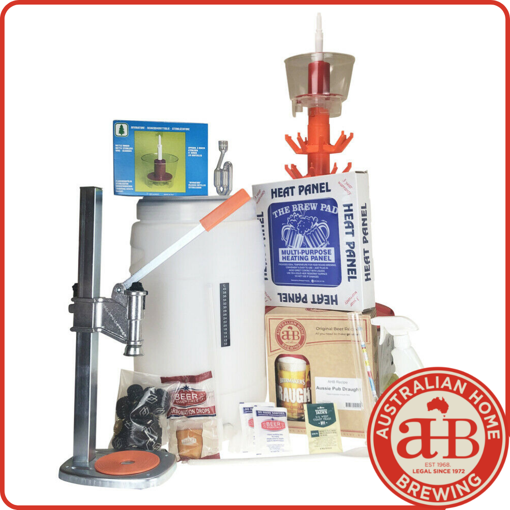 AHB Black Label Starter Beer Making Kit - Complete Setup