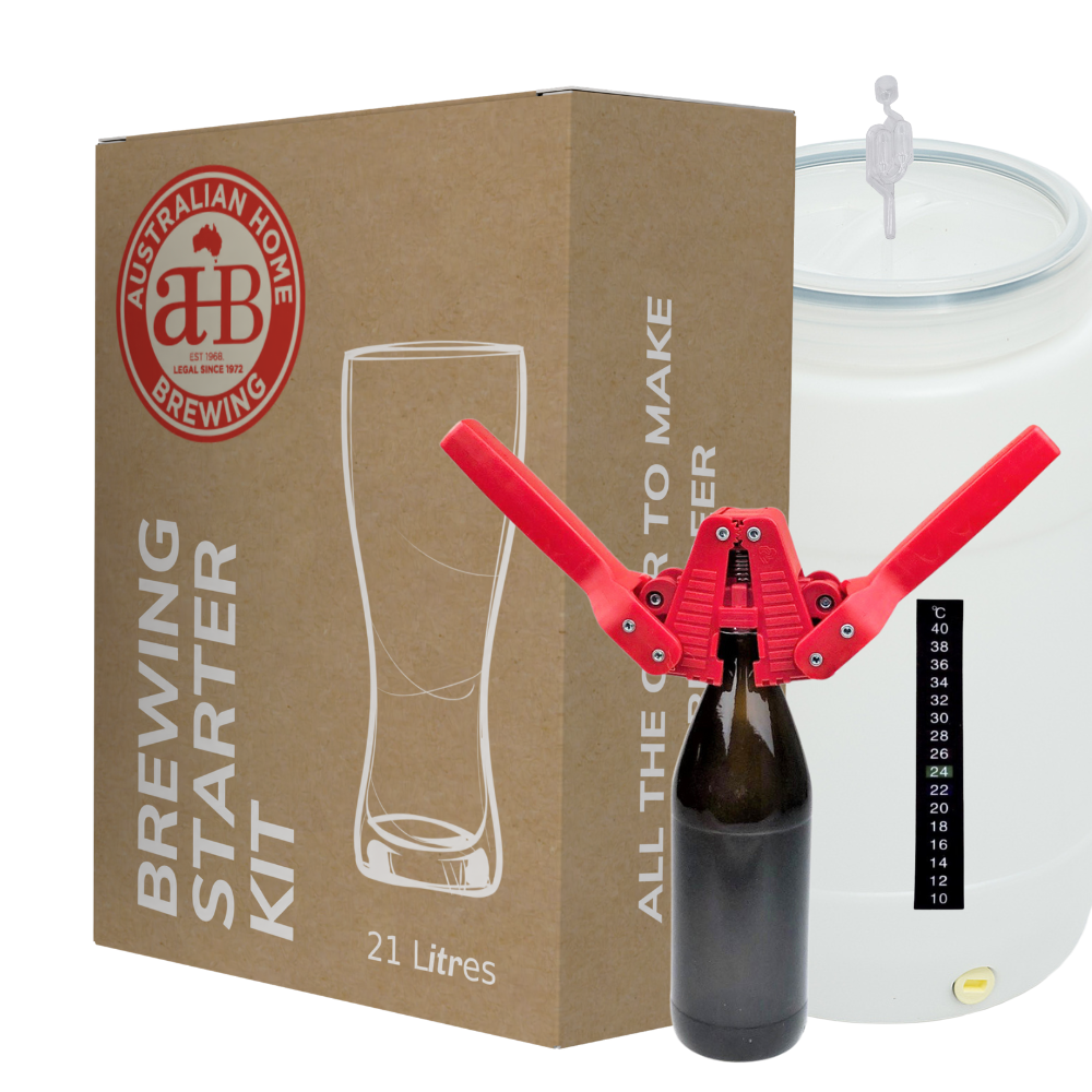 AHB Starter Beer Making Kit - Twin-Lever Capper - Great kit to get you going. — homebrew starter kit