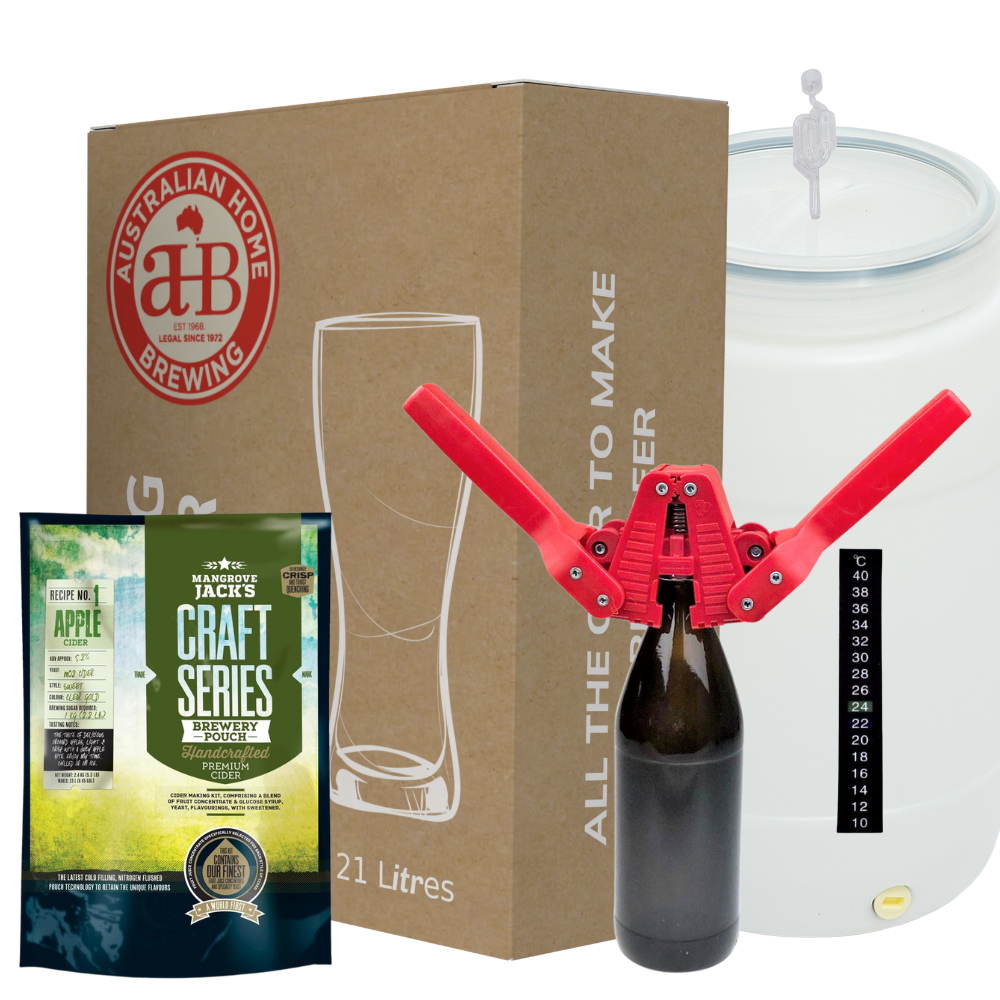 Starter kit cider 30L Super with Twin Lever Capper — cider brewing kit
