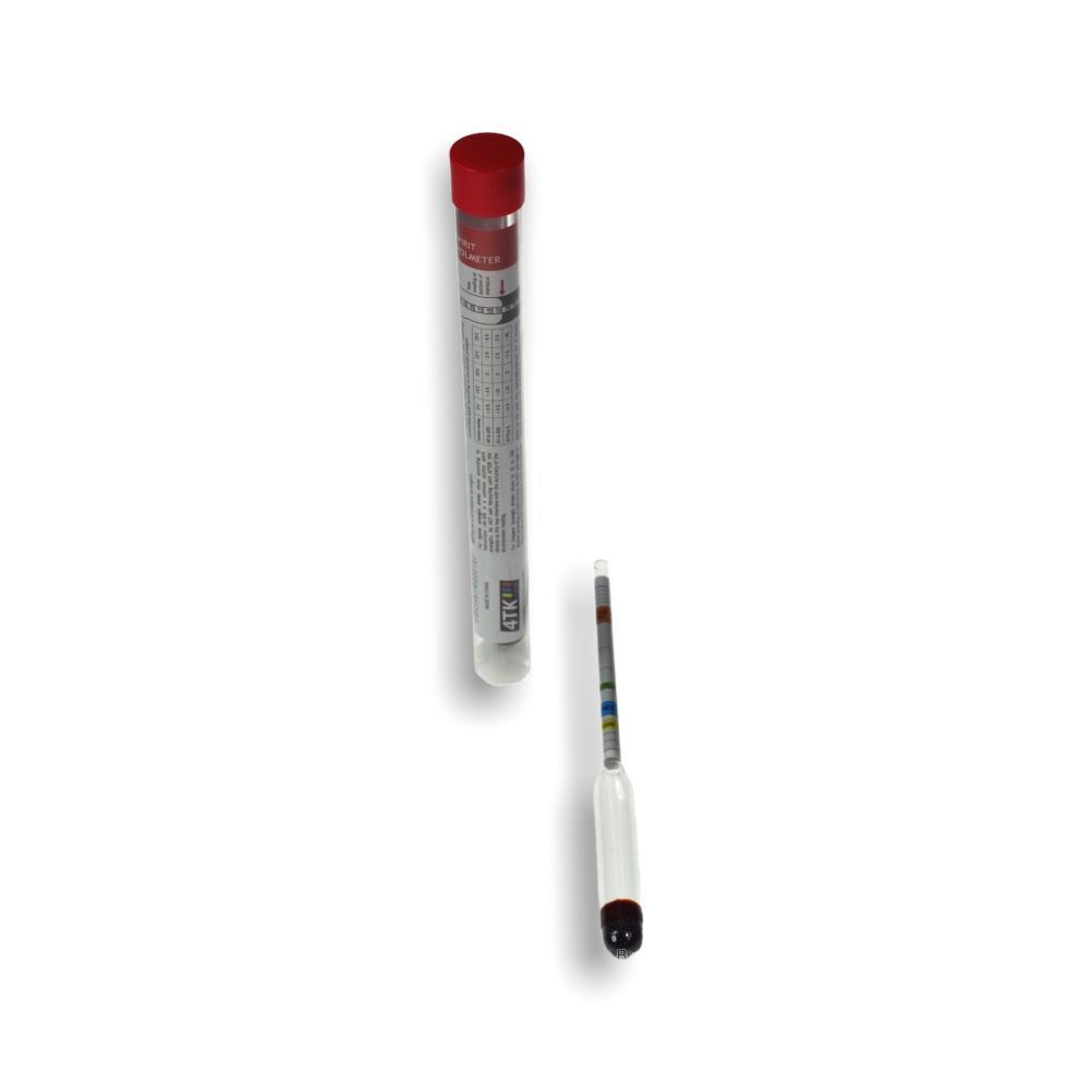 Hydrometer 3 scale spirit / beer / wine (4TK)