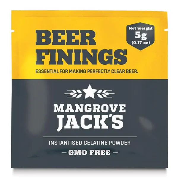 Mangrove Jack's Beer Finings Sachet 5gm — brewing additive for homebrewing