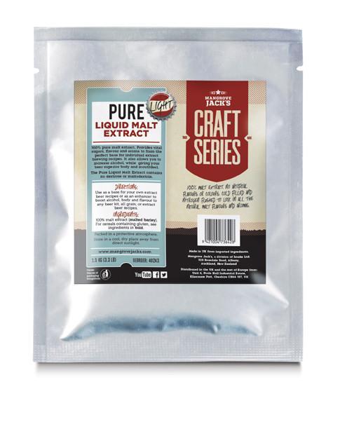 Mangrove Jacks Light Malt Extract 1.5kg LME — malt extract for homebrewing