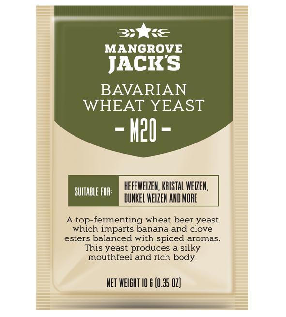 Mangrove Jacks Beer Yeast Bavarian Wheat M20 — brewing yeast for homebrewing
