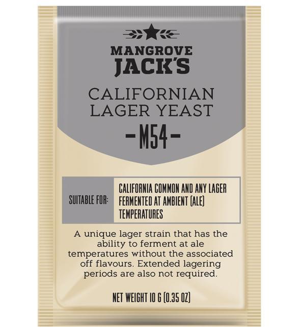 Mangrove Jacks Beer Yeast California Lager M54 — brewing yeast for homebrewing