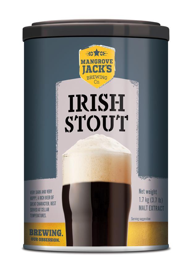 Mangrove Jacks International Series Irish Stout 1.7kg — Stout extract homebrew kit